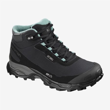 Salomon SHELTER SPIKES CS WP W Womens Hiking Boots Black | Salomon South Africa